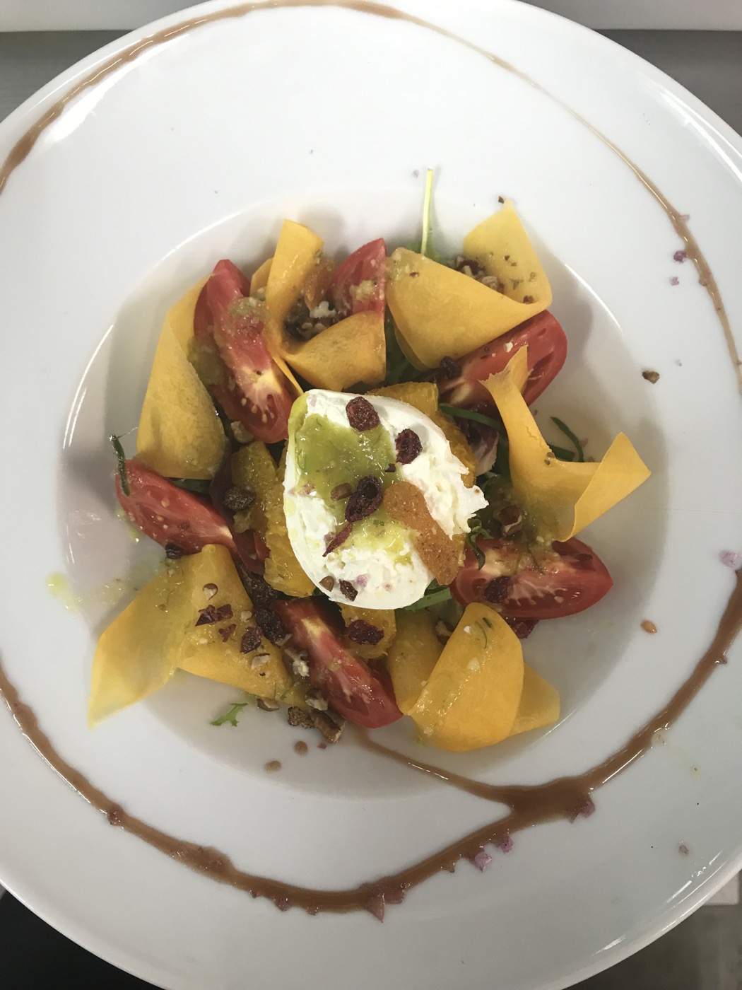 Tomatoes and fresh cheese from our chef’s portfolio
